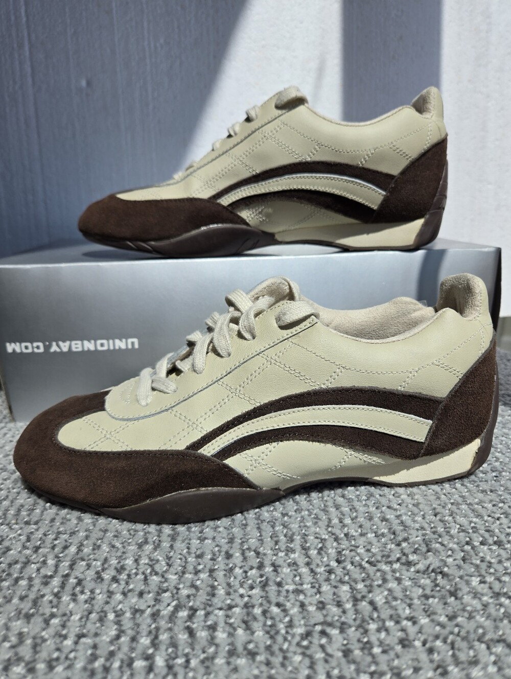 UNIONBAY Vintage Authentic Y2K Flash-U 318 Leather Women's Sz 7.5 Sneakers Retro